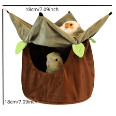 Cozy Bird Nest Hammock Hut for Parakeets Parrots Birds