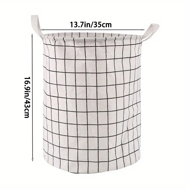 Foldable Fabric Laundry Basket for Dirty Clothes and Toys