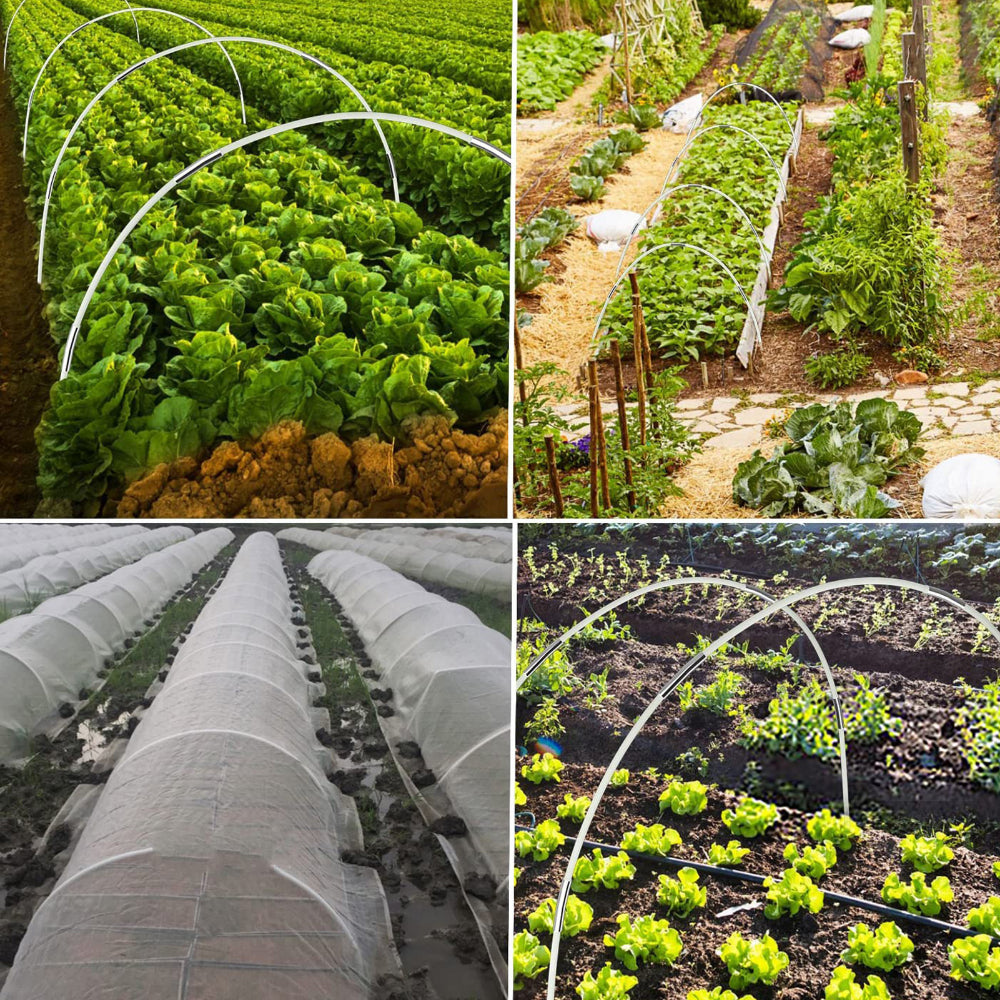 Greenhouse Plant Protection Bracket Set with Fiber Rod Insect Net Arch