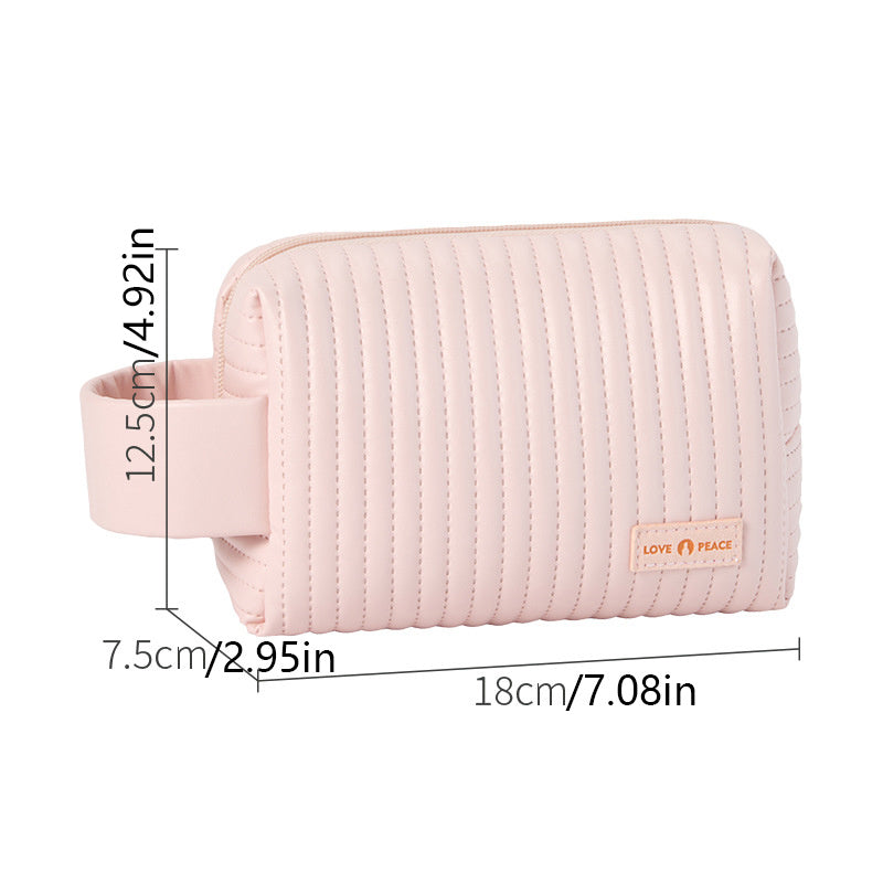 Small Makeup Bag Portable Cosmetic Bag Travel Make Up Pouch Waterproof Toiletry