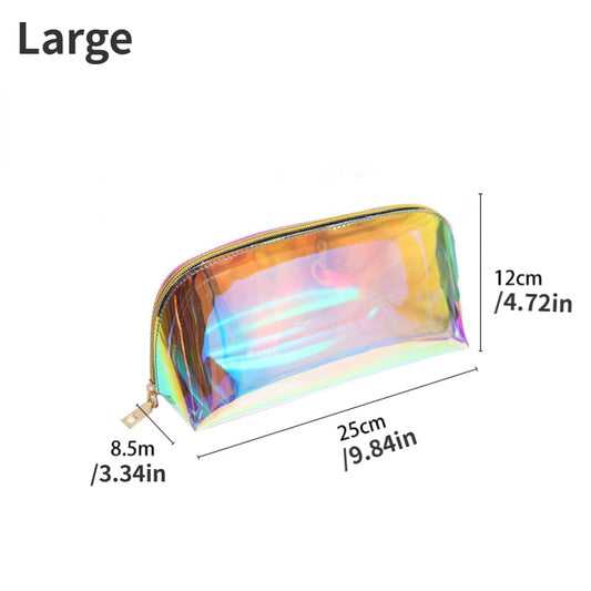 Modern Holographic TPU Makeup Bag - Laser Toiletry Storage