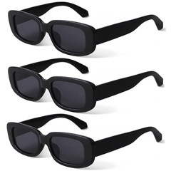 Retro Rectangle Sunglasses UV400 Sun Shades for Summer Travel