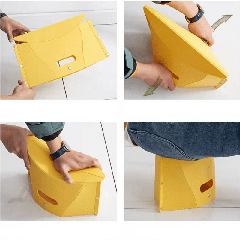 Portable Folding Stool for Outdoor Travel Camping Fishing - Plastic Stool