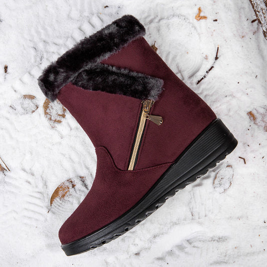 Women's Warm Snow Boots Fleece Lining Ankle Boots