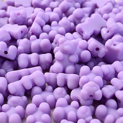 30pcs 11x18mm Matte Acrylic Bear Beads for DIY Jewelry Making