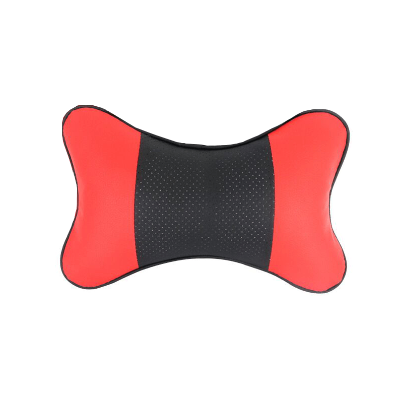 Car Leather Seat Rest Cushion Headrest Neck Pillow