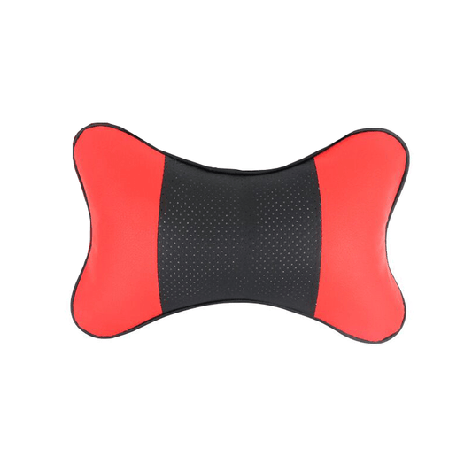 Car Leather Seat Rest Cushion Headrest Neck Pillow