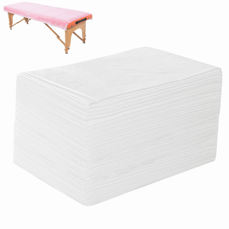 100PCS Massage Table Sheets Disposable Non Woven SPA Bed Cover Thin 78 X 177