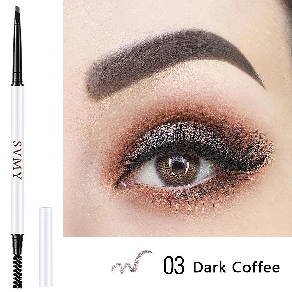 2 IN 1 Waterproof Eyebrow Pencil Long-Lasting Micro with Brush