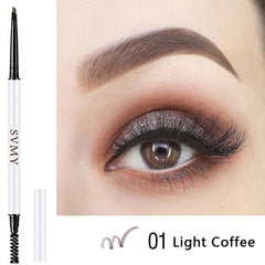 2 IN 1 Waterproof Eyebrow Pencil Long-Lasting Micro with Brush
