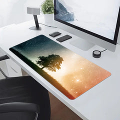 Starry Sky Big Tree Gaming Mouse Pad