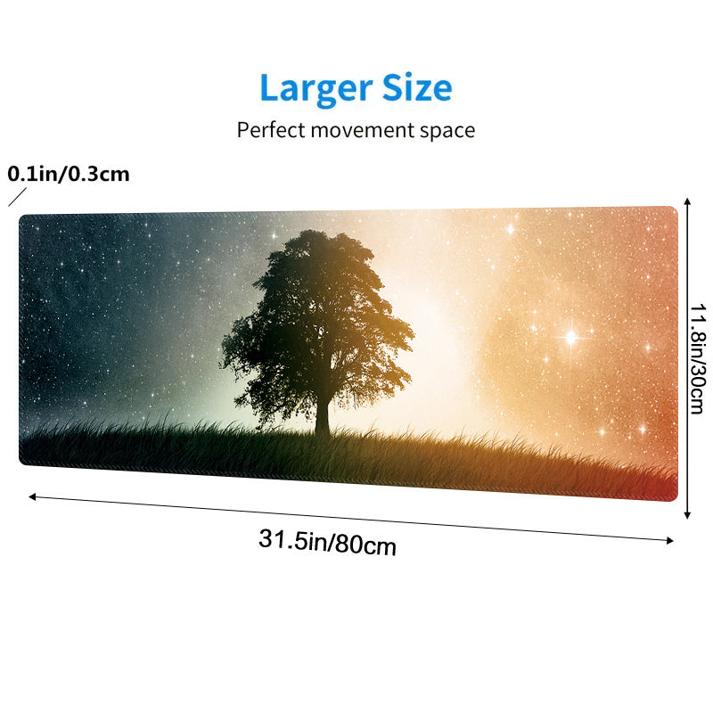 Starry Sky Big Tree Gaming Mouse Pad