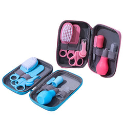 8pcs Baby Care Set Nasal Aspirator Nail Clipper Dropper Medicine Feeder