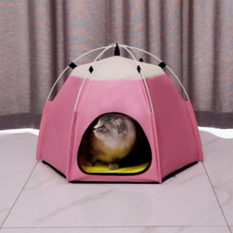 Foldable Pet Tent Bed for Indoor Playtime