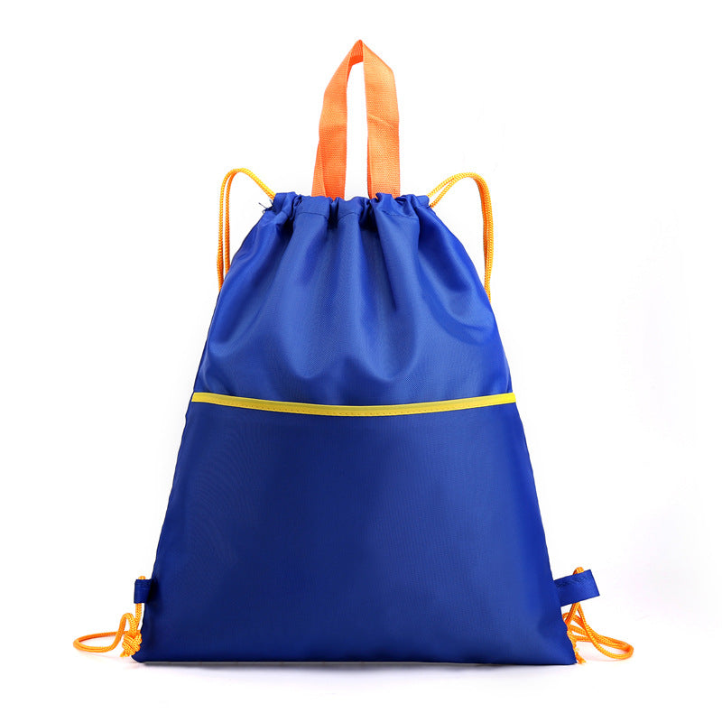 Portable Folding Drawstring Backpack Lightweight Sports Fitness Bag