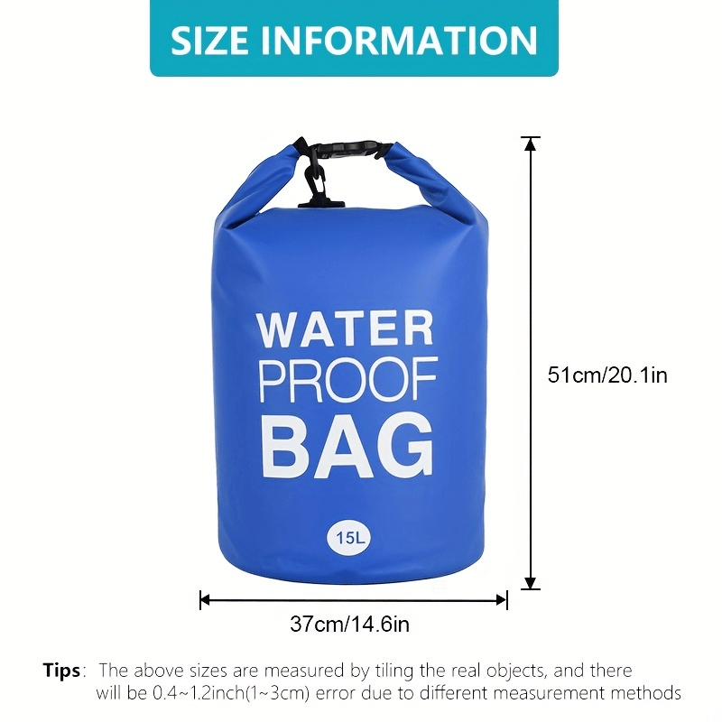 Waterproof PVC Bucket Bag for Diving Beach Surfing Rafting Swimming