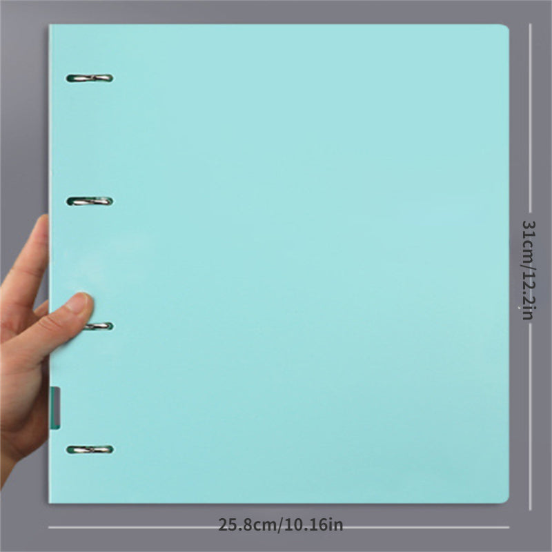 A4 Folder Loose Leaf Storage Book With Quick Labor Clip