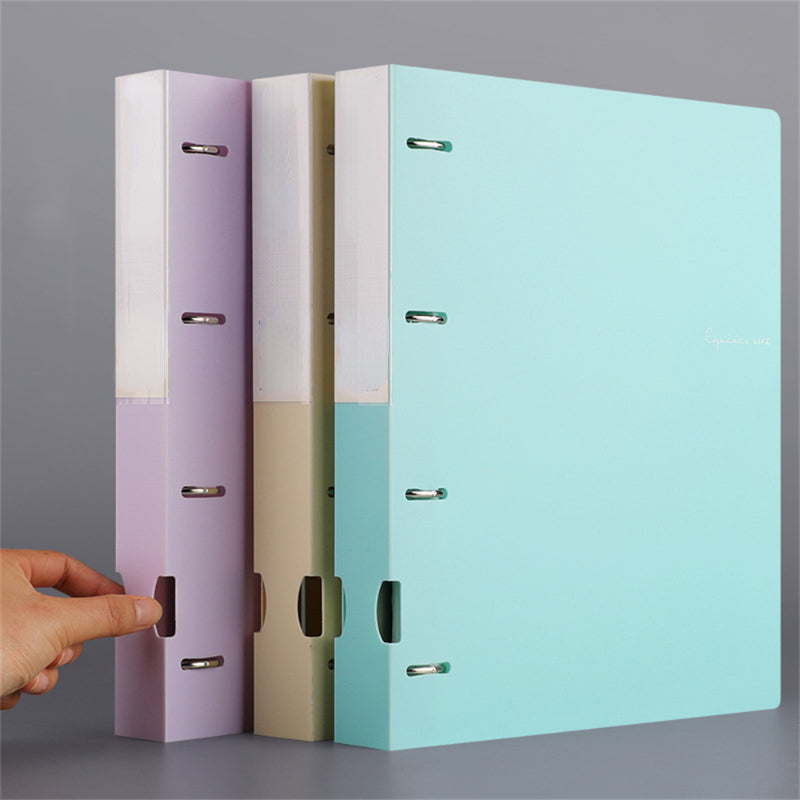 A4 Folder Loose Leaf Storage Book With Quick Labor Clip