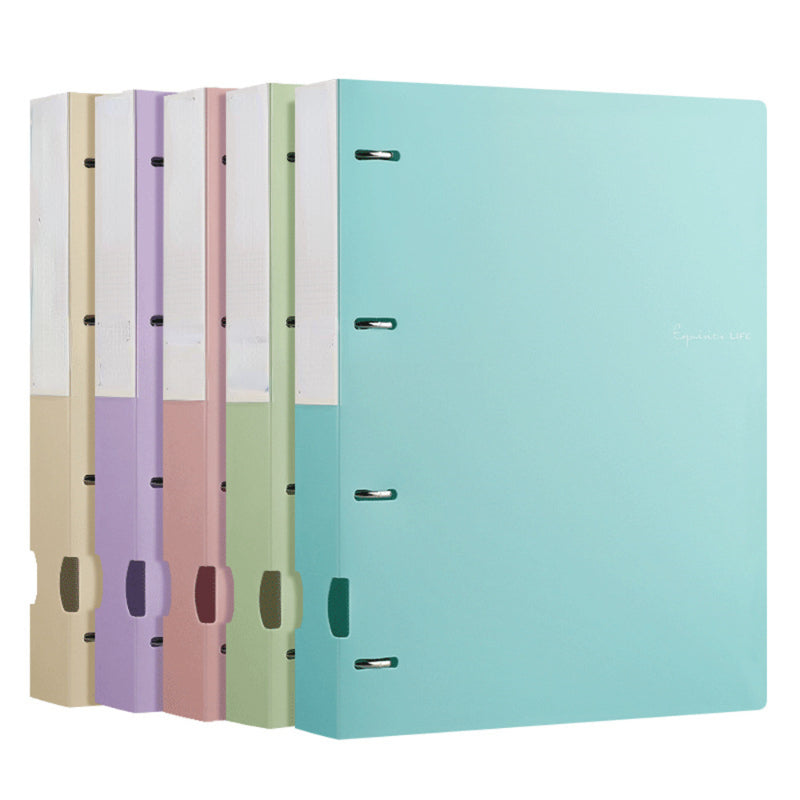A4 Folder Loose Leaf Storage Book With Quick Labor Clip