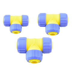 Garden Irrigation T Y Water Splitter 2 Way Valve System Controller Switch