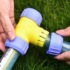 Garden Irrigation T Y Water Splitter 2 Way Valve System Controller Switch