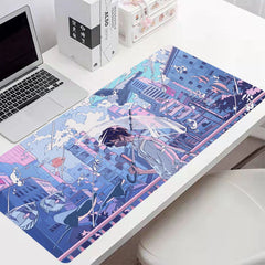 XXL Cartoon Anime Art Gaming Mouse Pad Lock Edge Keyboard Mat