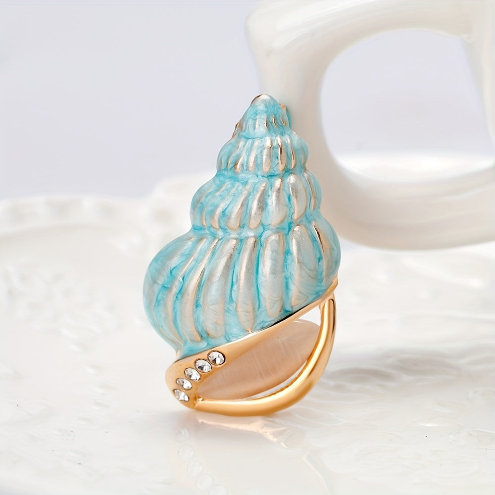 Light Seashell Corsage Brooch Pin Casual Daily Wear Conch Brooch For Men