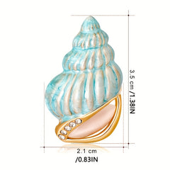 Light Seashell Corsage Brooch Pin Casual Daily Wear Conch Brooch For Men
