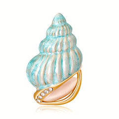 Light Seashell Corsage Brooch Pin Casual Daily Wear Conch Brooch For Men