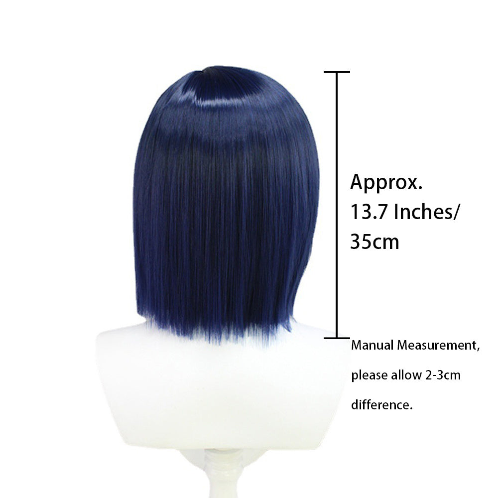Short Straight Anime Cosplay Wig With Bangs