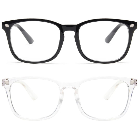 2 Packs Light Blocking Glasses Anti Eyestrain UV Glare
