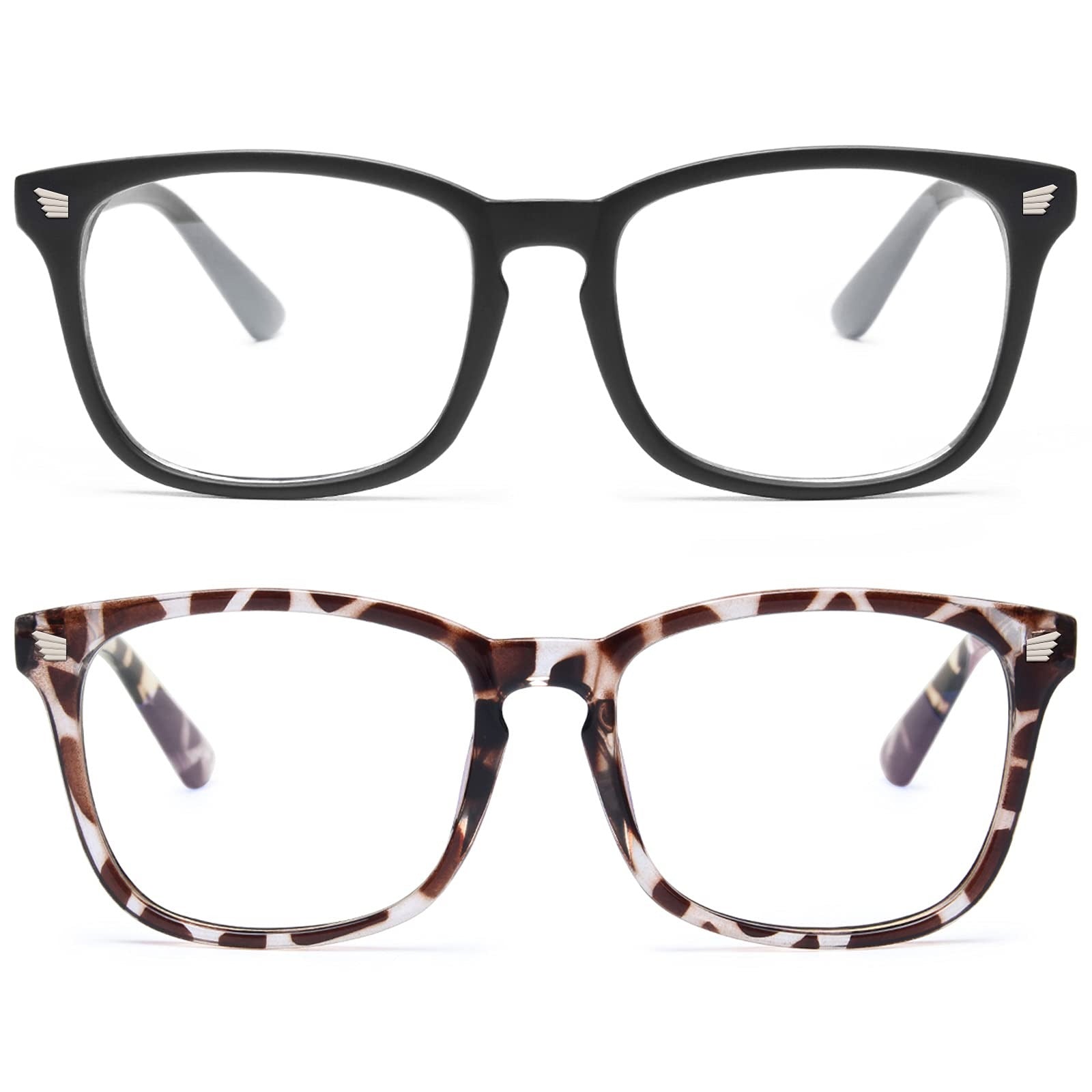 2 Packs Light Blocking Glasses Anti Eyestrain UV Glare