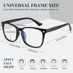 2 Packs Light Blocking Glasses Anti Eyestrain UV Glare