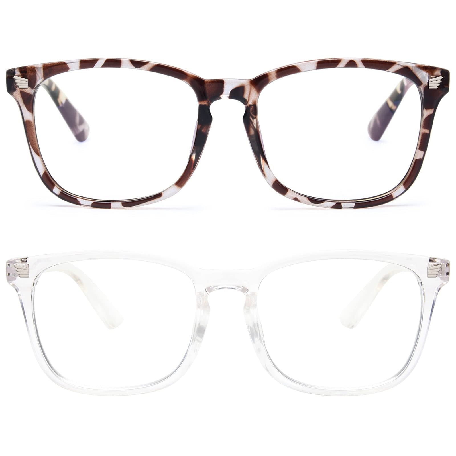 2 Packs Light Blocking Glasses Anti Eyestrain UV Glare