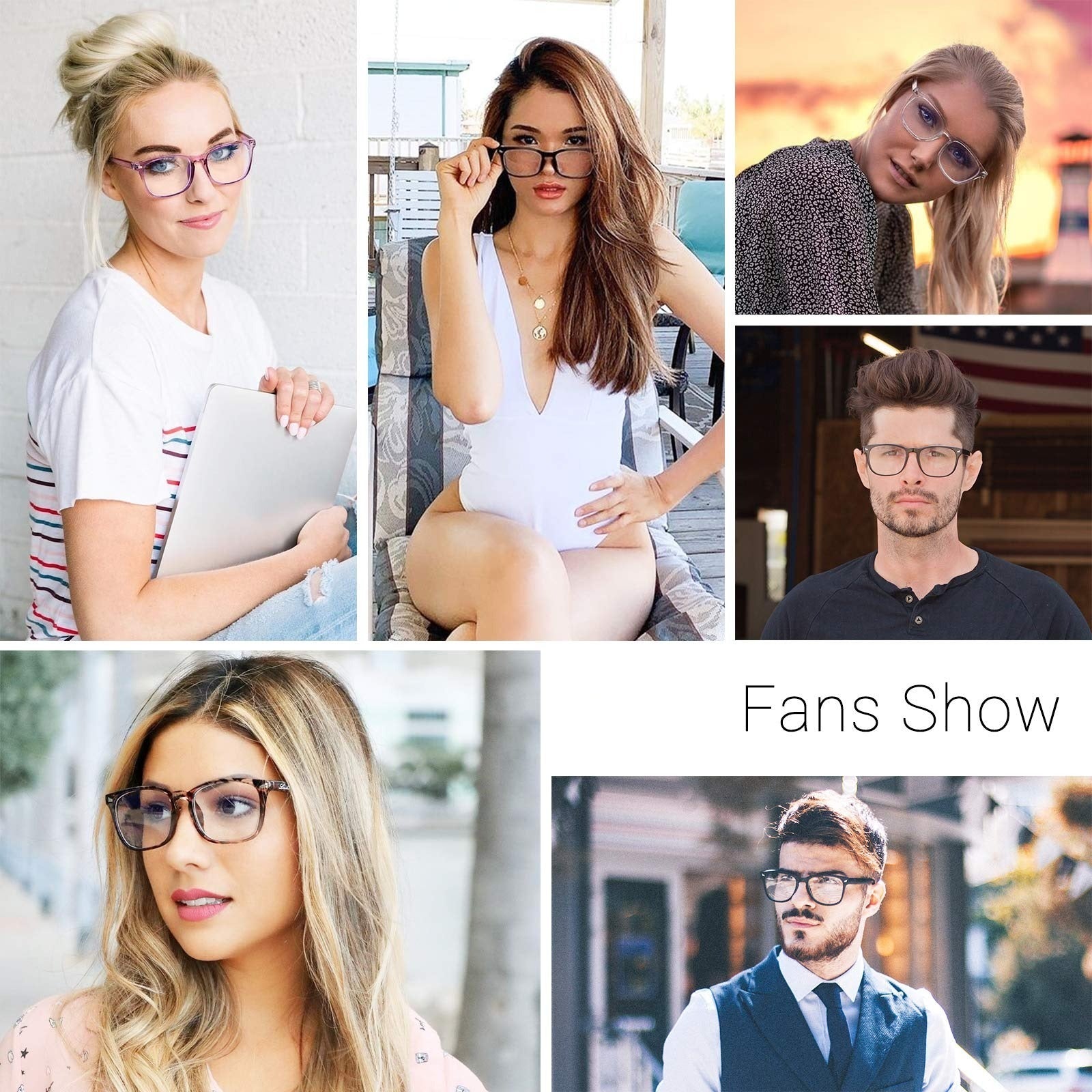 2 Packs Light Blocking Glasses Anti Eyestrain UV Glare