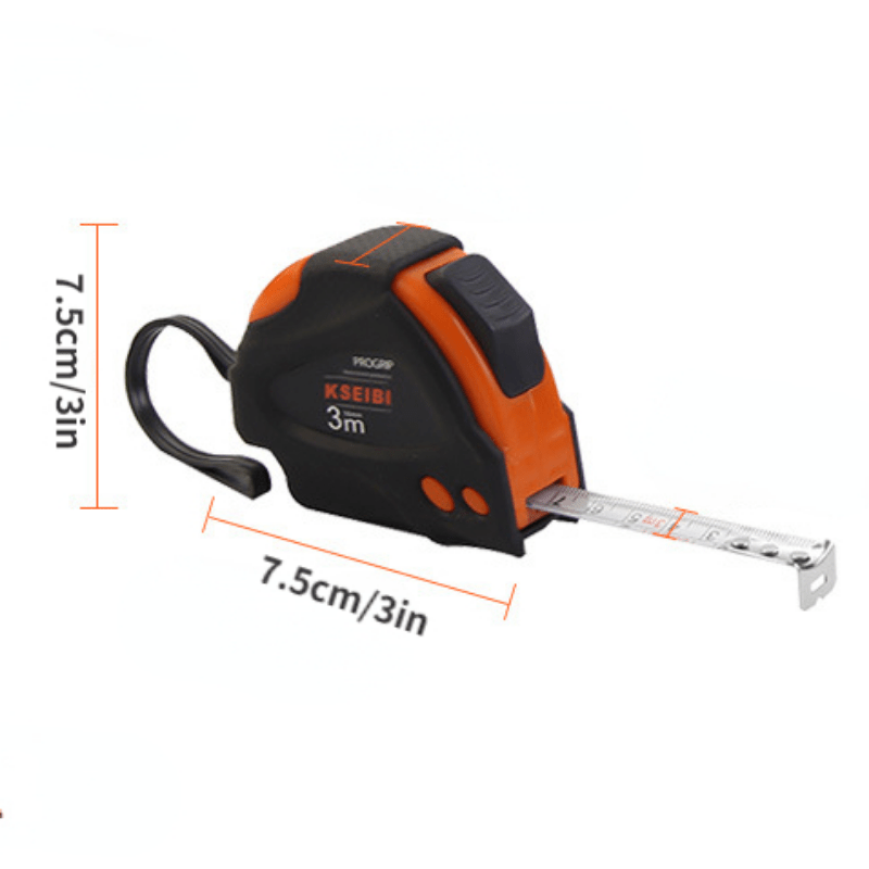 Heavy Duty Self Locking Steel Tape Measure Metric & Inch