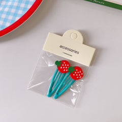 2pcs Cartoon Fruits Hair Clips for Girls