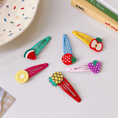 2pcs Cartoon Fruits Hair Clips for Girls