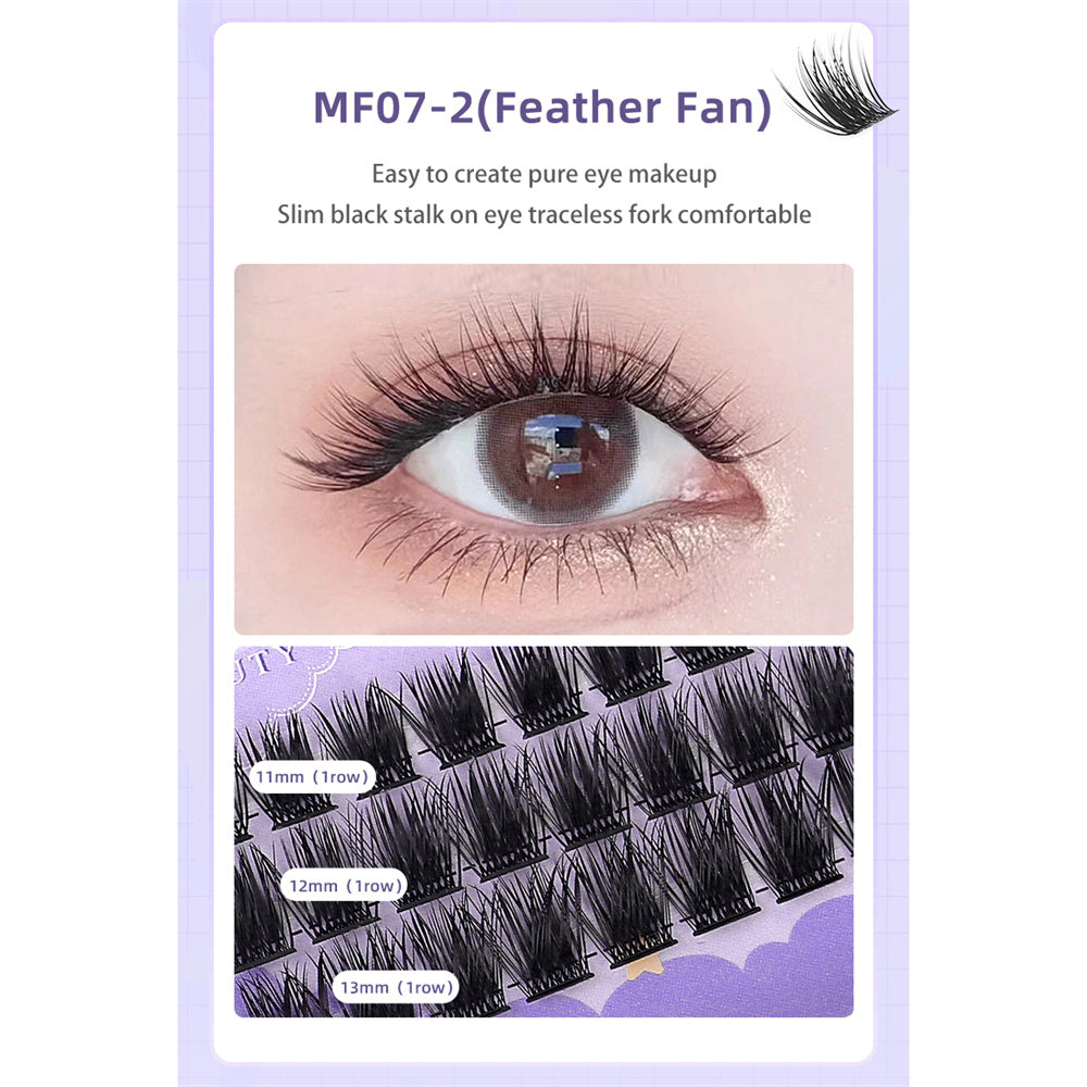 3D Fluffy Manga Lashes Premade Volume Fans