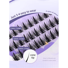 3D Fluffy False Eyelash Extension Dramatic Lash Soft Ribbon Strip M