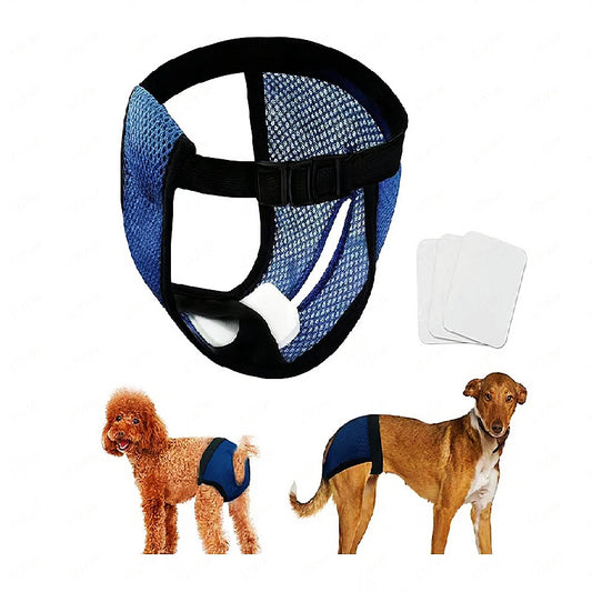Cartoon Graphic Washable Female Dog Diapers Reusable High Absorbency