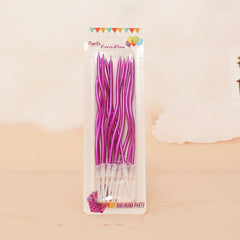 Colorful Bday Candles 12ct Party Golden Pencil Cake Baking
