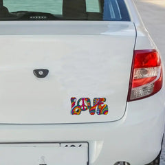 Psychedelic Love Car Stickers Laptop Water Bottle Phone Truck Van SUV Motorcycle