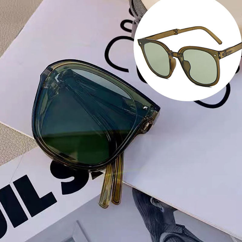 Jelly Gradient UV400 Square Sunglasses with Case