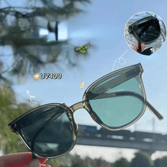 Jelly Gradient UV400 Square Sunglasses with Case