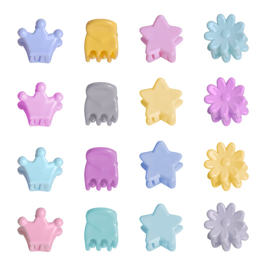 80pcs Mini Hair Claw Clips Small Non Slip Hair Clips Crown Shaped