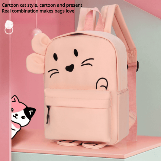 Cartoon Cat Backpack Lightweight Travel Backpack for Kids