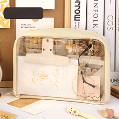 Transparent Large Capacity Pencil Bag Clear Pencil Case & School Supplies