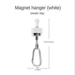 2pc Heavy Duty Magnetic Hooks for Camping Secure Gear with Rotating Buckle
