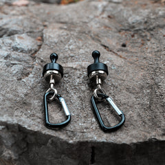 2pc Heavy Duty Magnetic Hooks for Camping Secure Gear with Rotating Buckle
